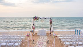 Romantic place for wedding ceremony